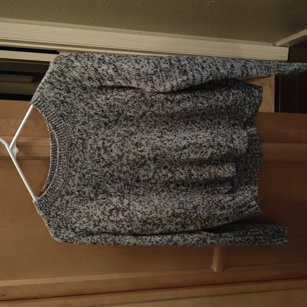 Divided Blue Knit Sweater